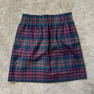 NWT J. Crew Plaid Mini Skirt